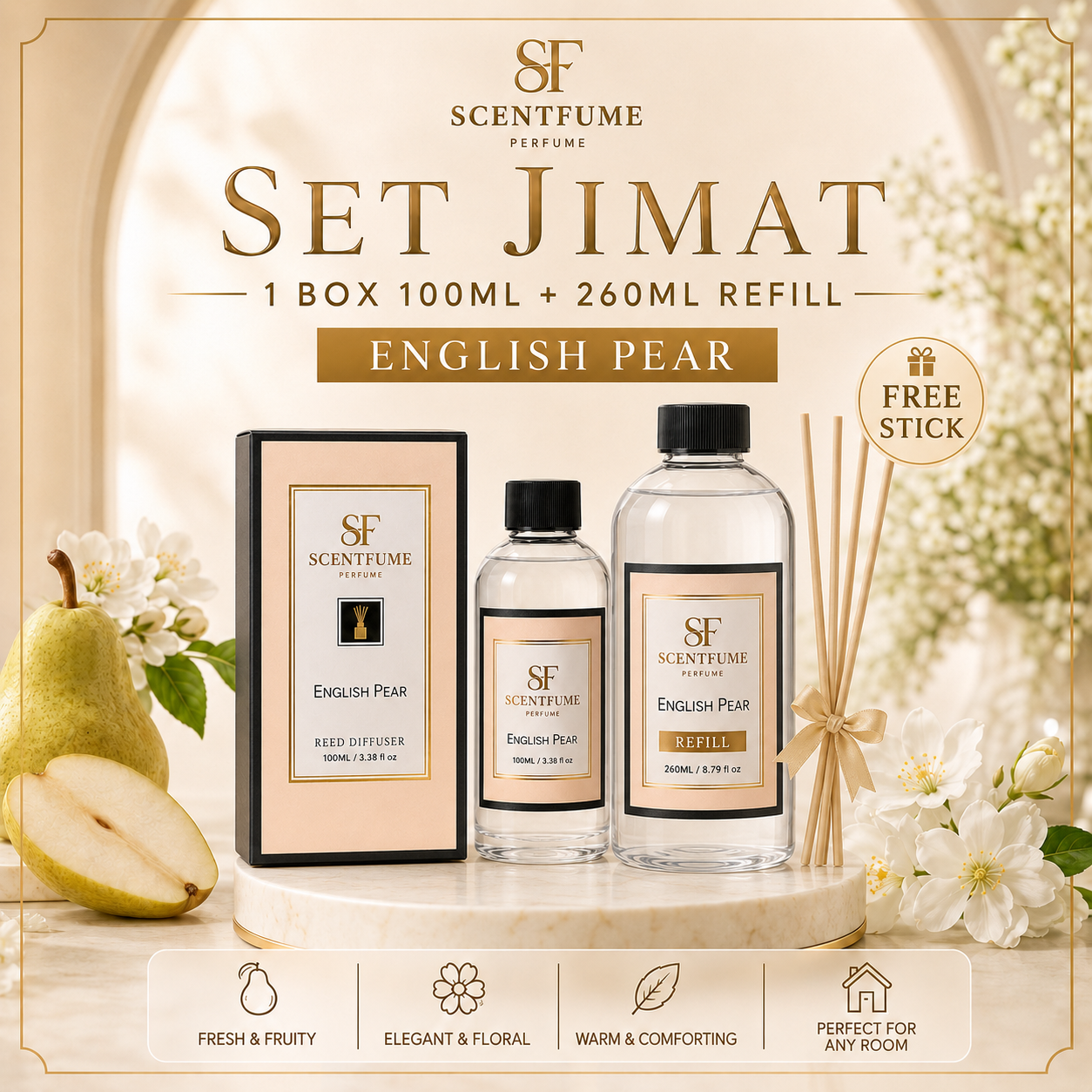 Set Jimat diffuser dan refill